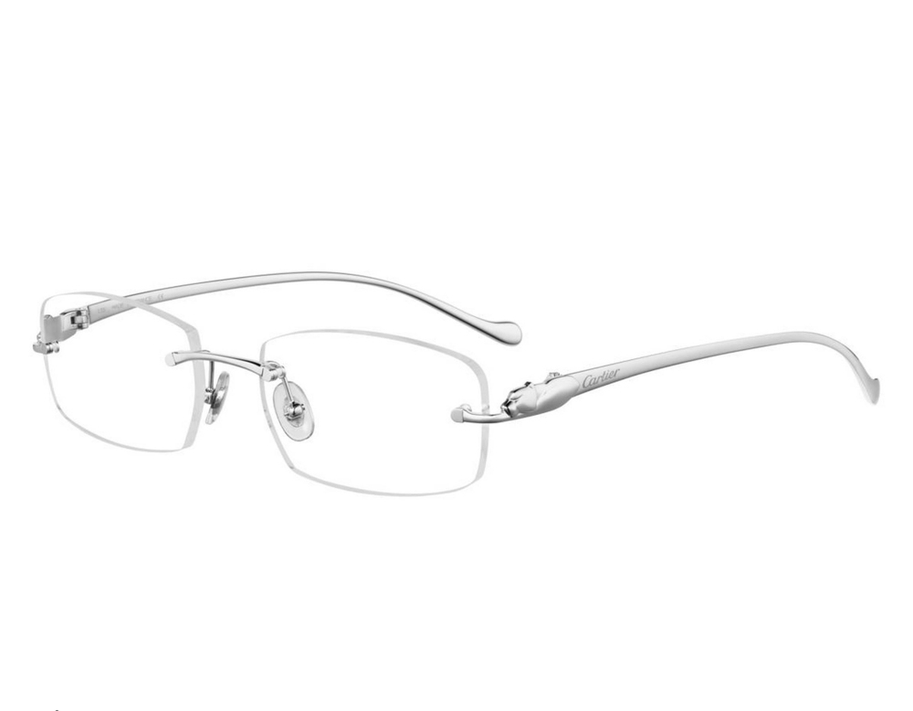 NWT Cartier CT0061o-003 Silver 53mm Glasses